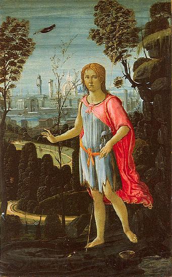 JACOPO del SELLAIO Saint John the Baptist Jacopo del Sellaio Norge oil painting art